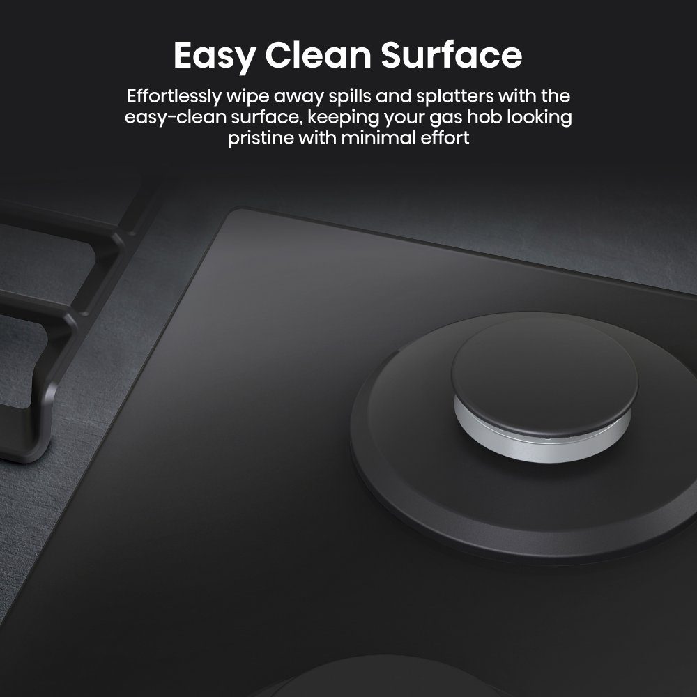 Hisense 60cm 4 Burner Gas Hob GM663BHF - Black Hisense 60cm 4 Burner Gas Hob GM663BHF - Black