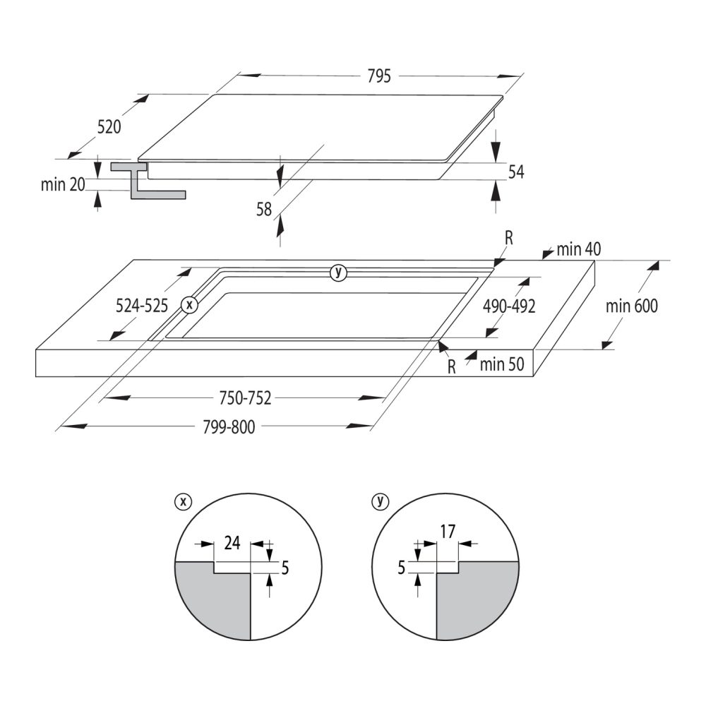 Hisense 80cm 4 Zone Induction Hob HI8421BSC - Black Hisense 80cm 4 Zone Induction Hob HI8421BSC - Black