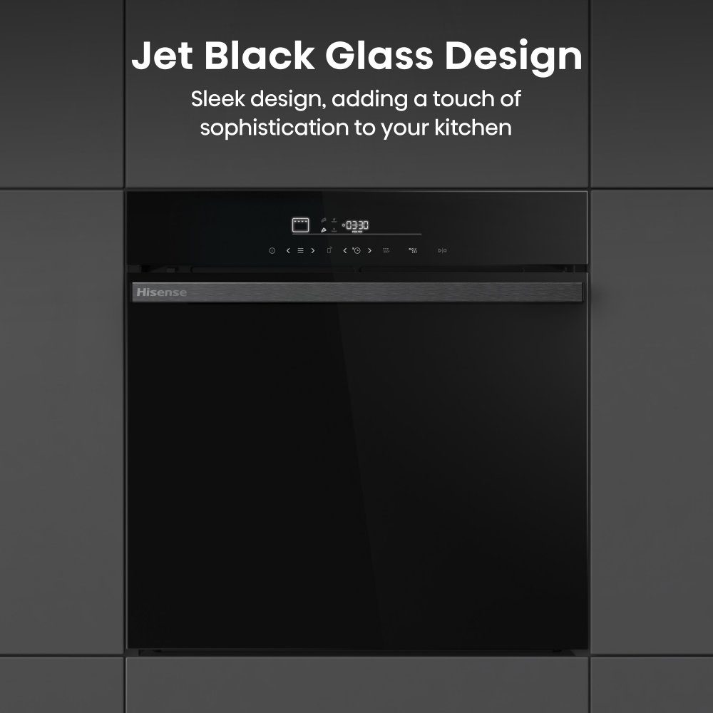 Hisense Hi6 BlackLine Pyrolytic Steam Add Single Oven HO66FAPIZZACHEF - Black Hisense Hi6 BlackLine Pyrolytic Steam Add Single Oven HO66FAPIZZACHEF - Black