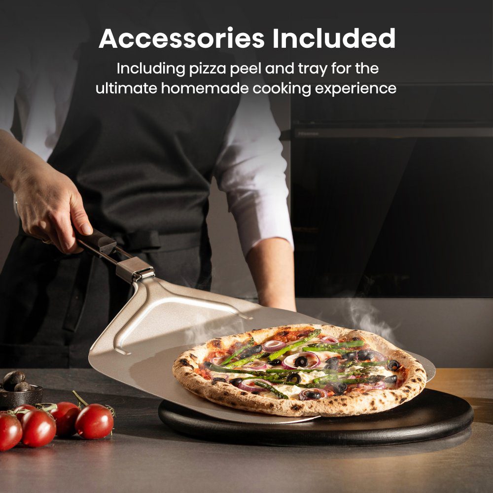Hisense Hi6 BlackLine Pyrolytic Steam Add Single Oven HO66FAPIZZACHEF - Black Hisense Hi6 BlackLine Pyrolytic Steam Add Single Oven HO66FAPIZZACHEF - Black
