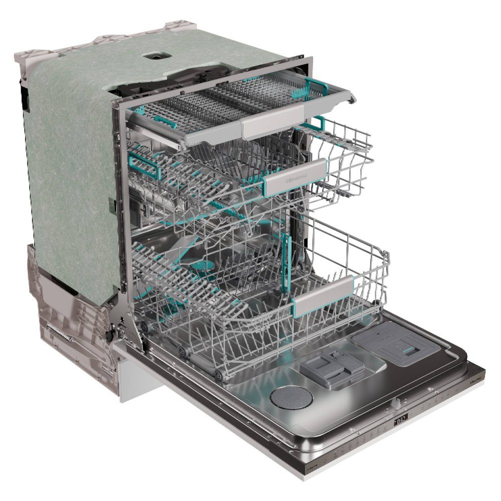 Hisense 60cm Fully Integrated Auto Dose UltraViolet Clean Dishwasher HV693A60UVADUK Hisense 60cm Fully Integrated Auto Dose UltraViolet Clean Dishwasher HV693A60UVADUK