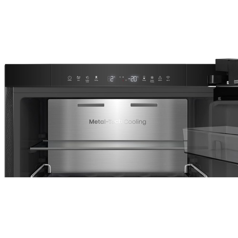 Hisense 60cm Frost Free KitchenFit Fridge Freezer RB5K330GSFC - Black Steel Hisense 60cm Frost Free KitchenFit Fridge Freezer RB5K330GSFC - Black Steel