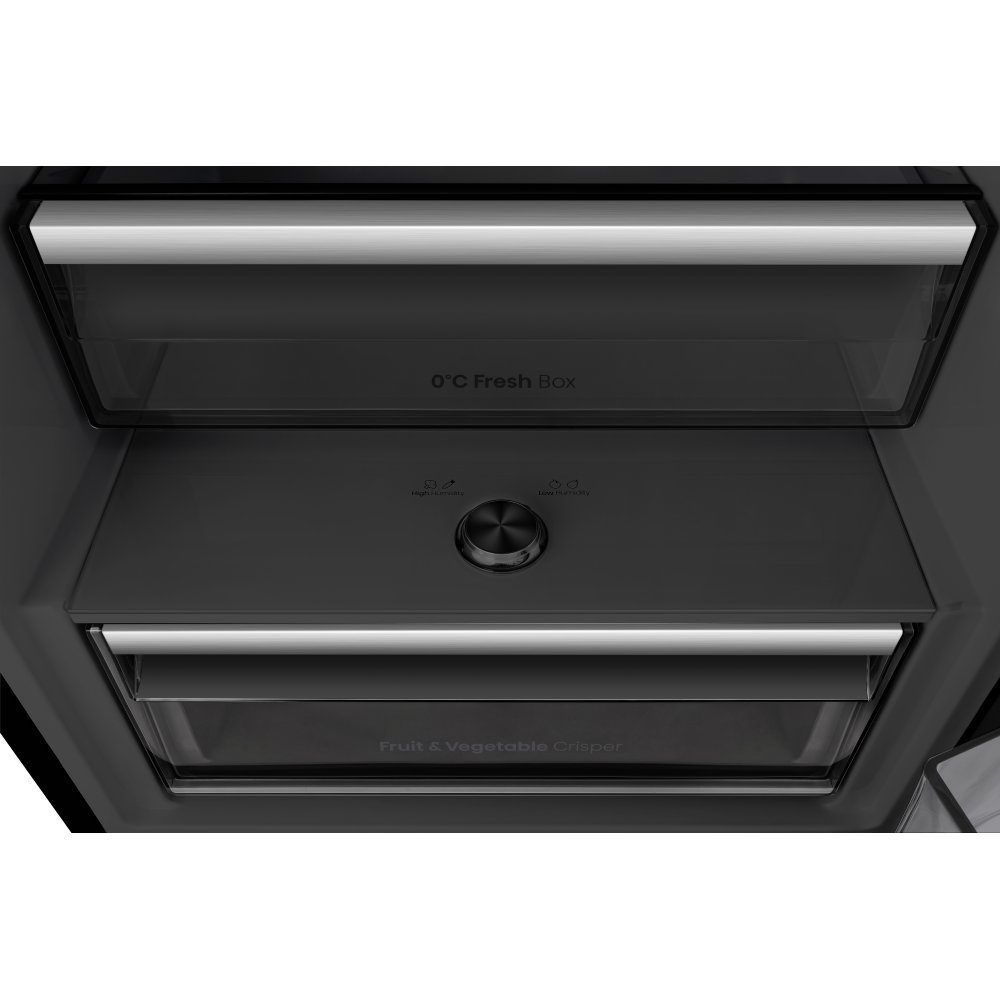 Hisense 60cm Frost Free KitchenFit Fridge Freezer RB5K330GSFC - Black Steel Hisense 60cm Frost Free KitchenFit Fridge Freezer RB5K330GSFC - Black Steel