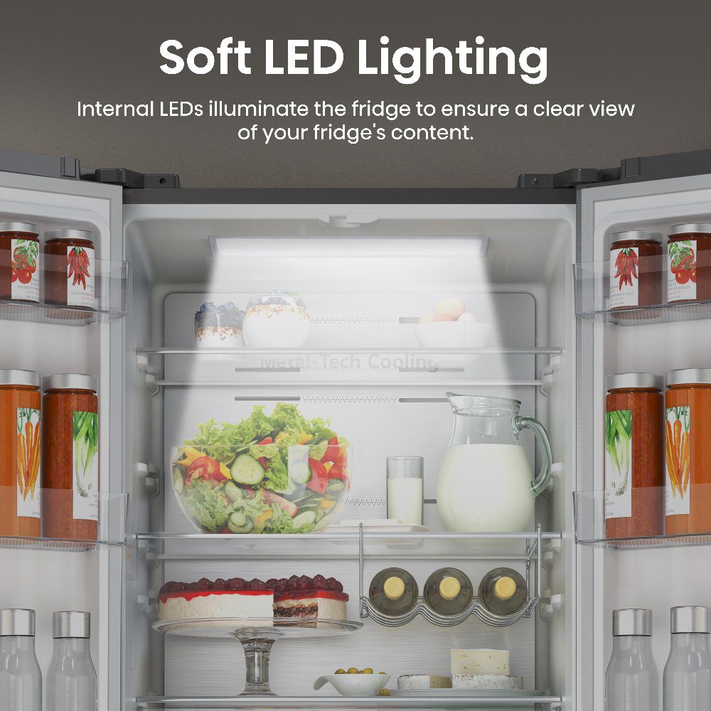 Hisense 70cm Frost Free Fridge Freezer RF632N4AIC1 - Silver Hisense 70cm Frost Free Fridge Freezer RF632N4AIC1 - Silver