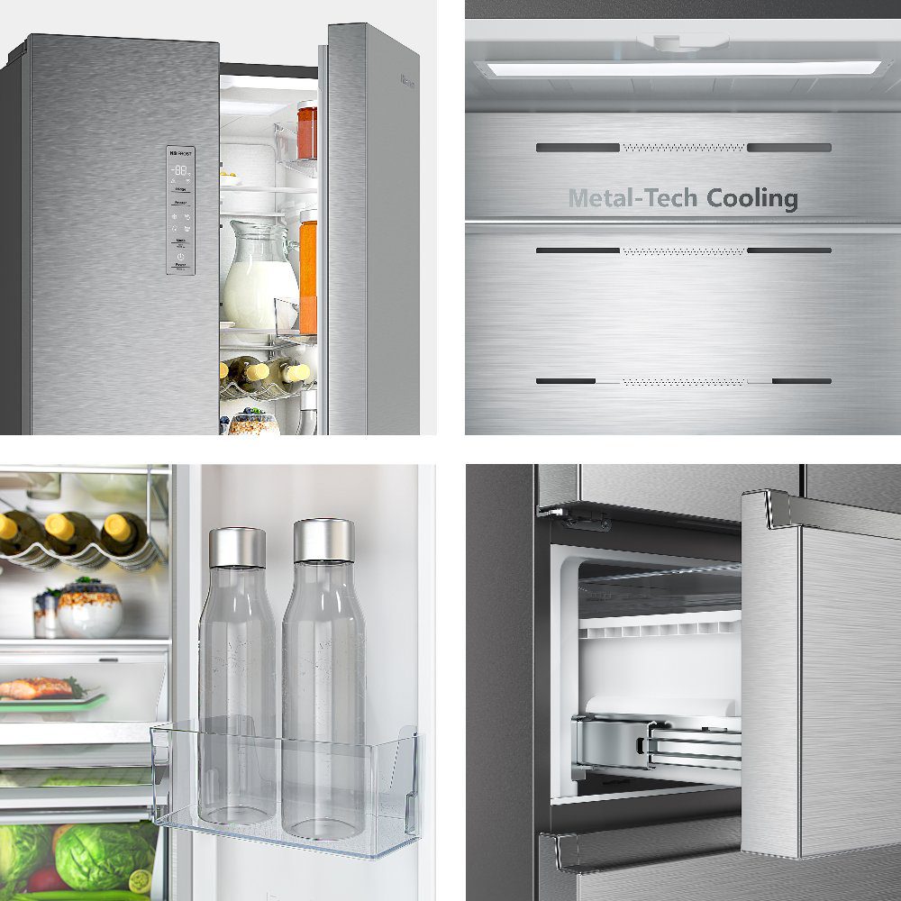 Hisense 70cm Frost Free Fridge Freezer RF632N4AIC1 - Silver Hisense 70cm Frost Free Fridge Freezer RF632N4AIC1 - Silver