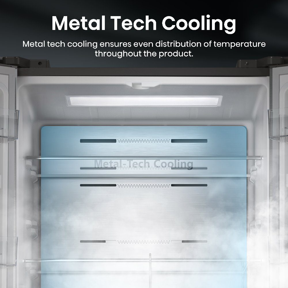 Hisense 70cm Frost Free Fridge Freezer RF632N4AIC1 - Silver Hisense 70cm Frost Free Fridge Freezer RF632N4AIC1 - Silver