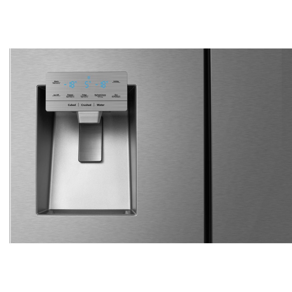 Hisense French Style Fridge Freezer With Ice & Water Non Plumbed RF728N4SASE - Stainless Steel Hisense French Style Fridge Freezer With Ice & Water Non Plumbed RF728N4SASE - Stainless Steel