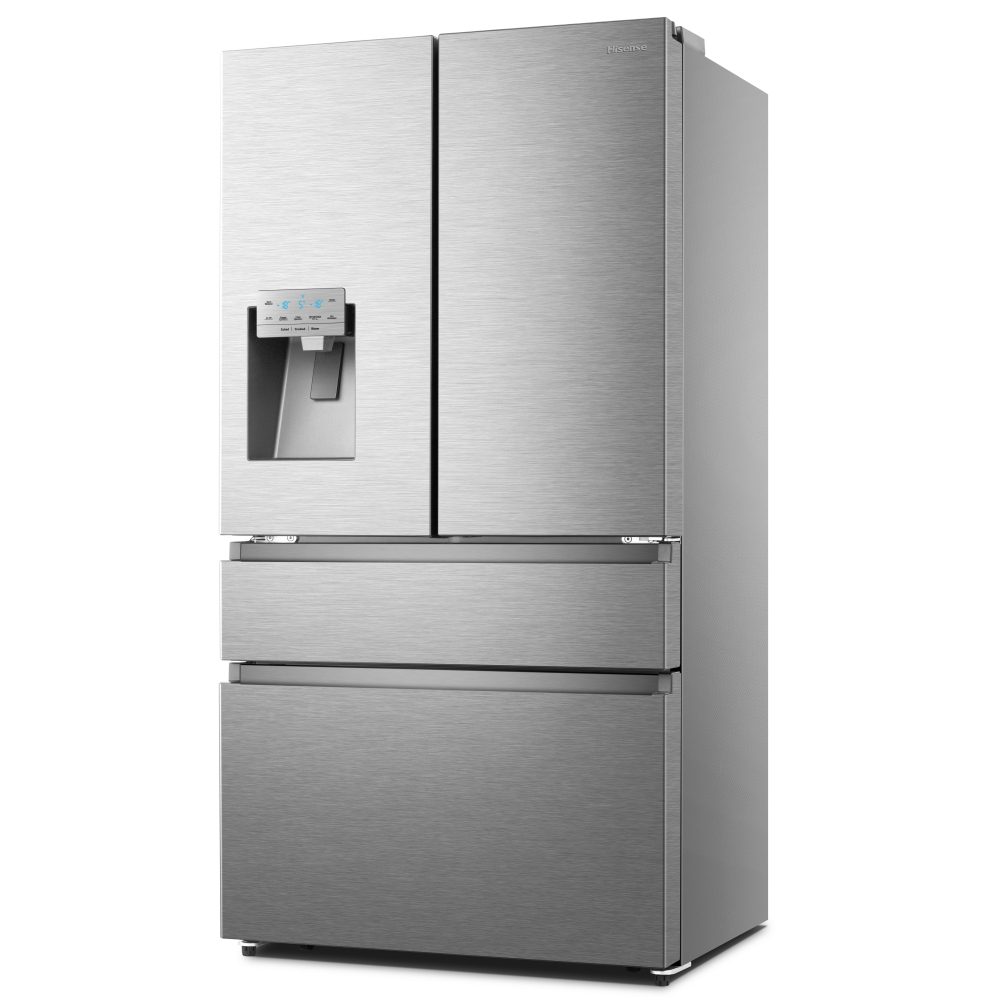 Hisense French Style Fridge Freezer With Ice & Water Non Plumbed RF728N4SASE - Stainless Steel Hisense French Style Fridge Freezer With Ice & Water Non Plumbed RF728N4SASE - Stainless Steel