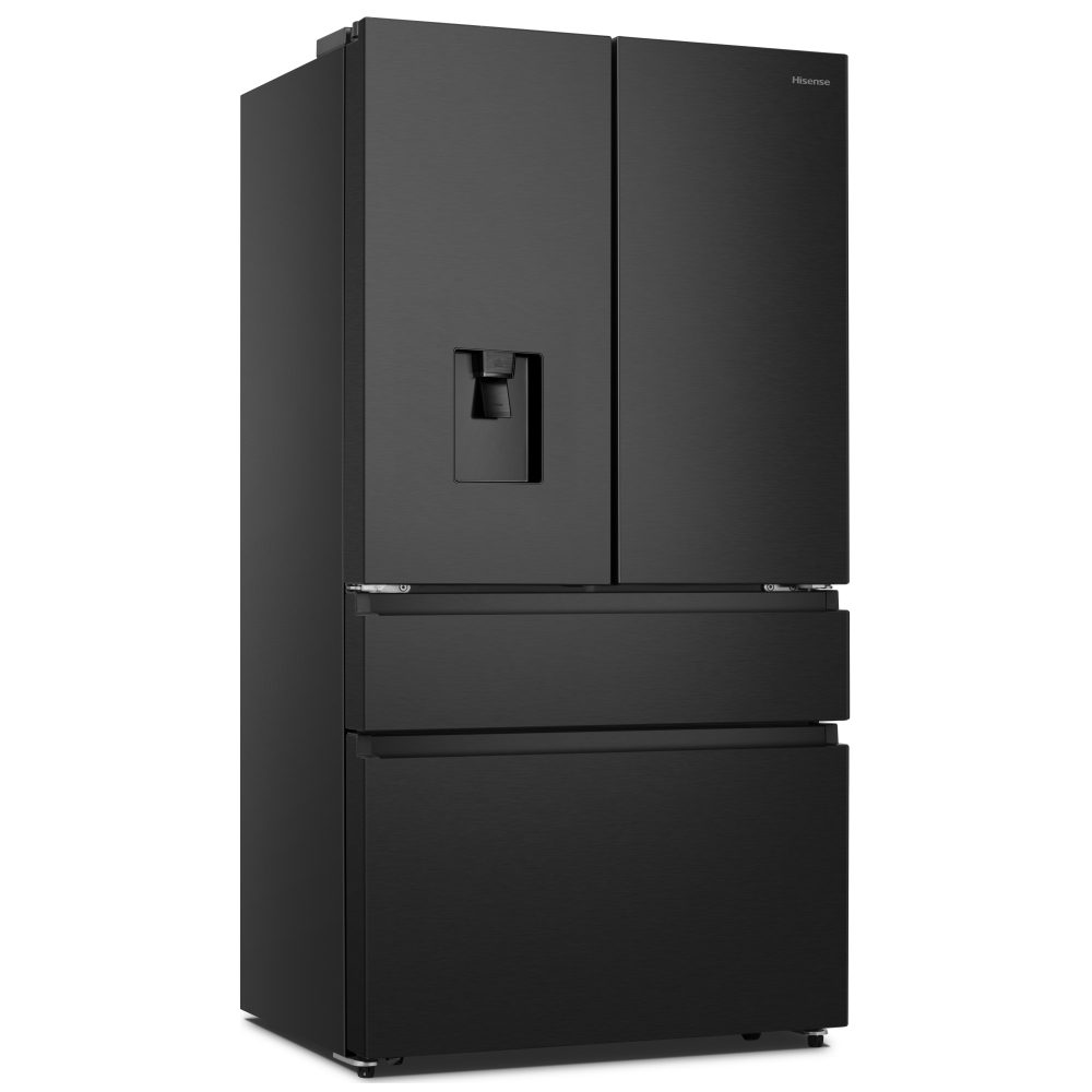 Hisense PureFlat French Style Fridge Freezer With Water Dispenser Non Plumbed RF749N4SWFE - BLACK STEEL Hisense PureFlat French Style Fridge Freezer With Water Dispenser Non Plumbed RF749N4SWFE - BLACK STEEL