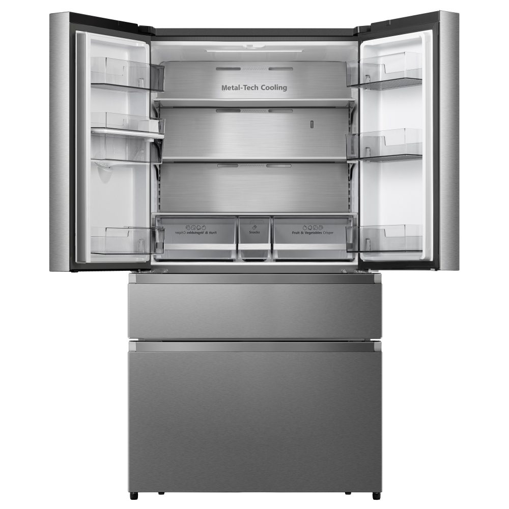 Hisense PureFlat French Style Fridge Freezer With Water Dispenser Non Plumbed RF749N4SWSE - Stainless Steel Hisense PureFlat French Style Fridge Freezer With Water Dispenser Non Plumbed RF749N4SWSE - Stainless Steel