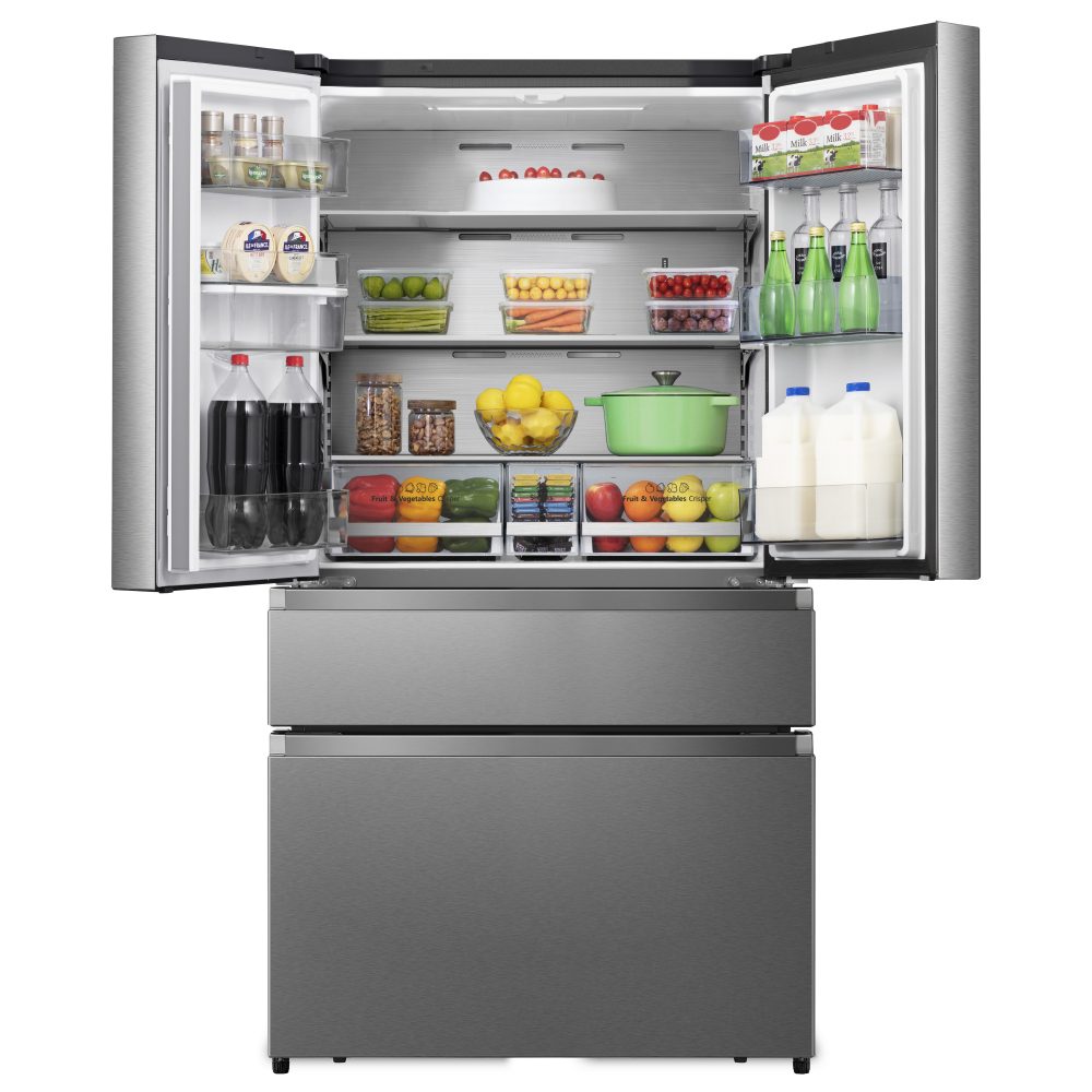 Hisense PureFlat French Style Fridge Freezer With Water Dispenser Non Plumbed RF749N4SWSE - Stainless Steel Hisense PureFlat French Style Fridge Freezer With Water Dispenser Non Plumbed RF749N4SWSE - Stainless Steel