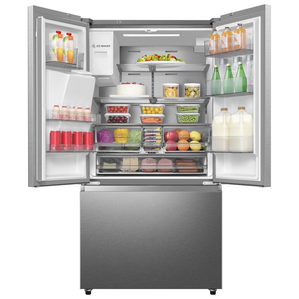 Hisense French Style Fridge Freezer With Ice & Water RF793N4SASE - Stainless Steel Hisense French Style Fridge Freezer With Ice & Water RF793N4SASE - Stainless Steel