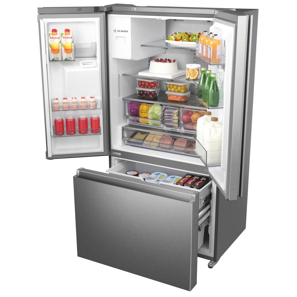 Hisense French Style Fridge Freezer With Ice & Water RF793N4SASE - Stainless Steel Hisense French Style Fridge Freezer With Ice & Water RF793N4SASE - Stainless Steel