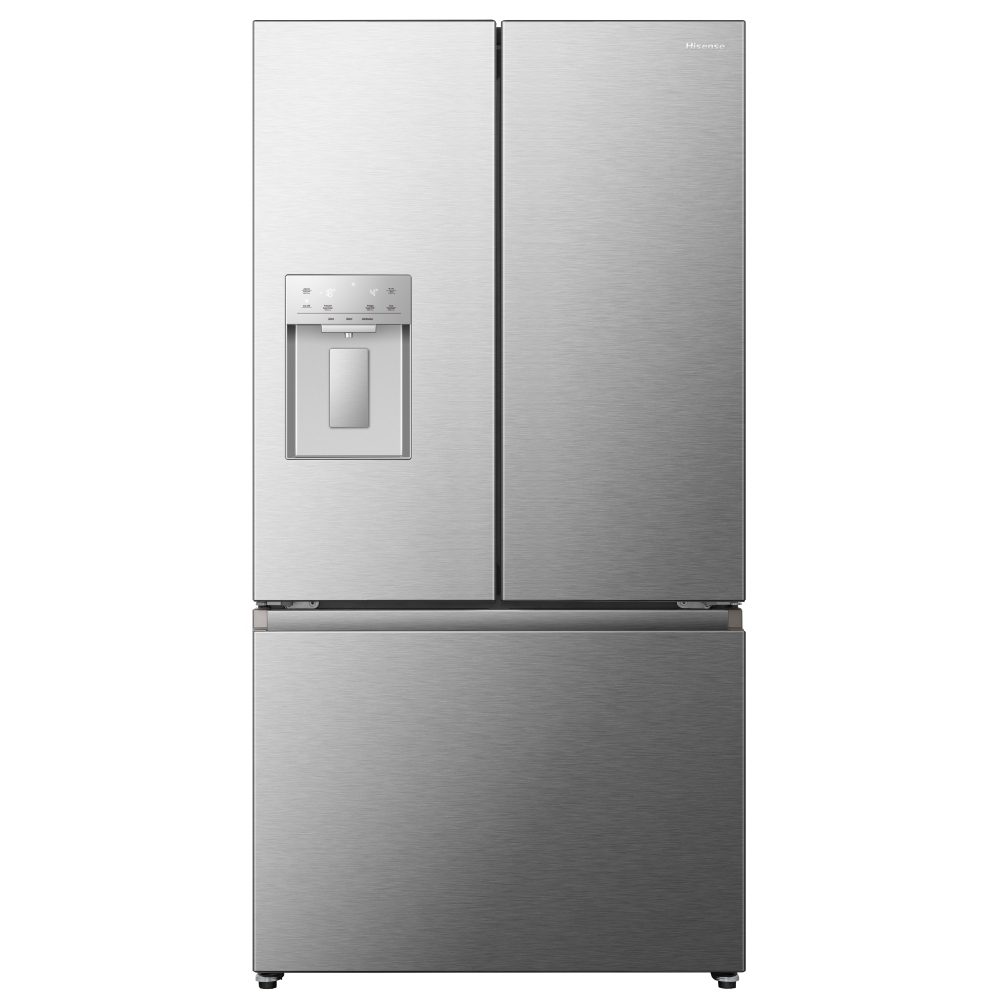 Hisense  French Style Fridge Freezer With Ice & Water RF815N4SESE - Stainless Steel