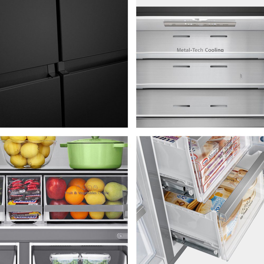 Hisense PureFlat Four Door Fridge Freezer RQ758N4SAFE - BLACK Hisense PureFlat Four Door Fridge Freezer RQ758N4SAFE - BLACK