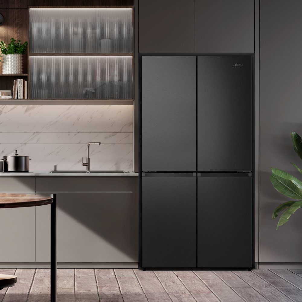 Hisense PureFlat Four Door Fridge Freezer RQ758N4SAFE - BLACK Hisense PureFlat Four Door Fridge Freezer RQ758N4SAFE - BLACK