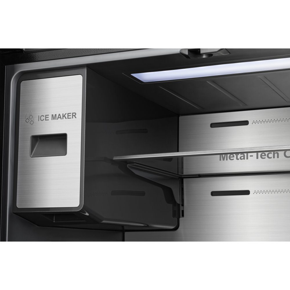 Hisense PureFlat Eclipse Four Door Fridge Freezer With Ice & Water RQ760N4IFE - BLACK STEEL Hisense PureFlat Eclipse Four Door Fridge Freezer With Ice & Water RQ760N4IFE - BLACK STEEL