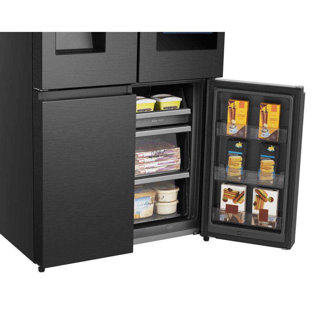 Hisense PureFlat Eclipse Four Door Fridge Freezer With Ice & Water RQ760N4IFE - BLACK STEEL Hisense PureFlat Eclipse Four Door Fridge Freezer With Ice & Water RQ760N4IFE - BLACK STEEL