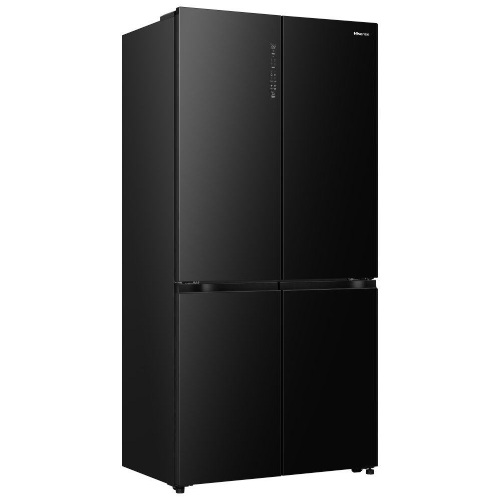 Hisense Kitchenfit Four Door American Style Fridge Freezer RQ768N4GBE- Black Hisense Kitchenfit Four Door American Style Fridge Freezer RQ768N4GBE- Black