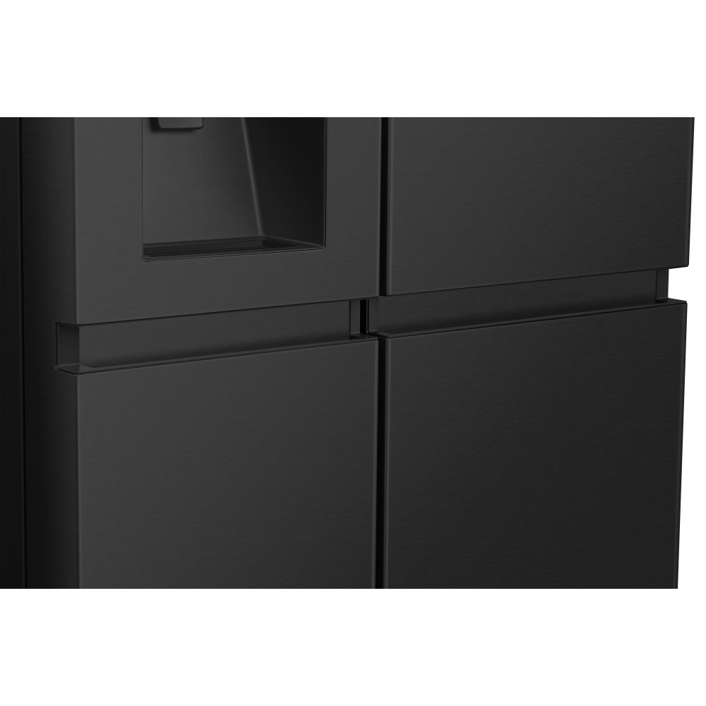 Hisense PureFlat Infinite American Fridge Freezer Ice & Water RS818N4IFE - BLACK STEEL Hisense PureFlat Infinite American Fridge Freezer Ice & Water RS818N4IFE - BLACK STEEL