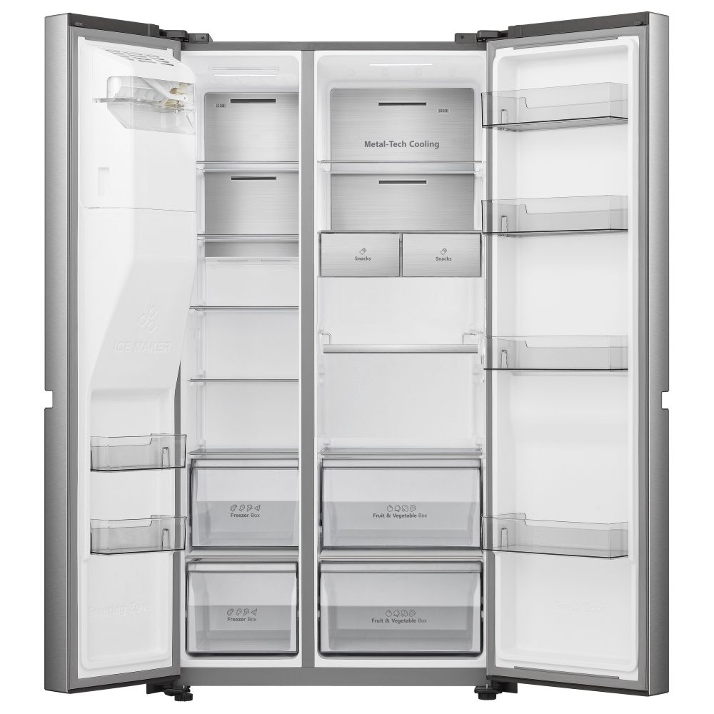 Hisense PureFlat Infinite American Fridge Freezer Ice & Water RS818N4IIE - Stainless Steel Hisense PureFlat Infinite American Fridge Freezer Ice & Water RS818N4IIE - Stainless Steel