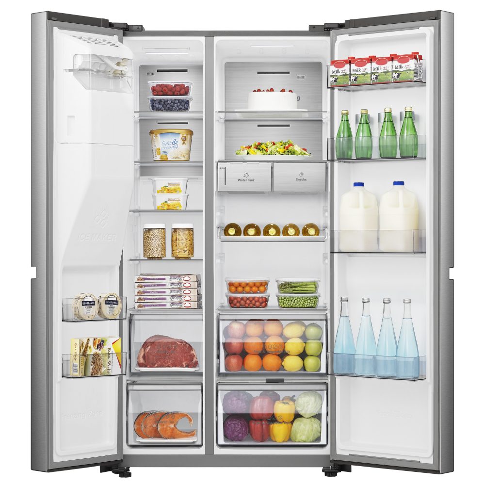 Hisense American Style Fridge Freezer Ice & Water Non Plumbed RS818N4TIE - Stainless Steel Hisense American Style Fridge Freezer Ice & Water Non Plumbed RS818N4TIE - Stainless Steel