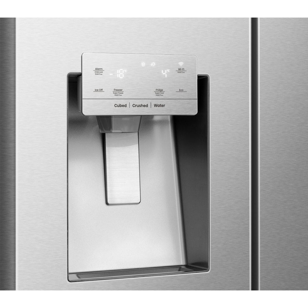 Hisense American Style Fridge Freezer Ice & Water Non Plumbed RS818N4TIE - Stainless Steel Hisense American Style Fridge Freezer Ice & Water Non Plumbed RS818N4TIE - Stainless Steel