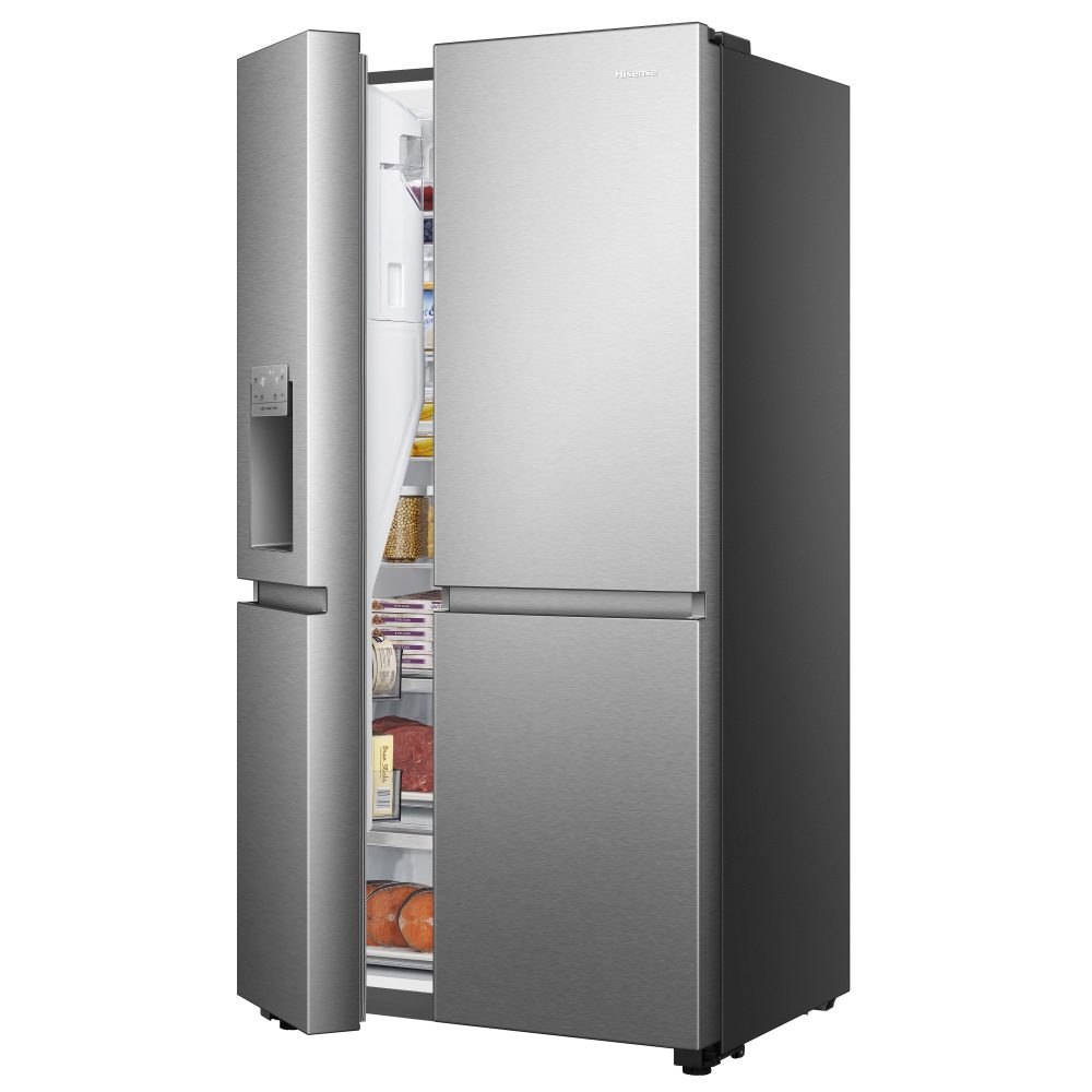 Hisense American Style Fridge Freezer Ice & Water Non Plumbed RS818N4TIE - Stainless Steel Hisense American Style Fridge Freezer Ice & Water Non Plumbed RS818N4TIE - Stainless Steel