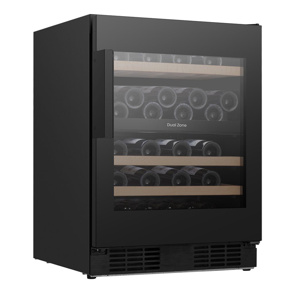 Hisense 60cm Freestanding Undercounter Dual Zone Wine Cooler RW3N122GSLF - Black Hisense 60cm Freestanding Undercounter Dual Zone Wine Cooler RW3N122GSLF - Black