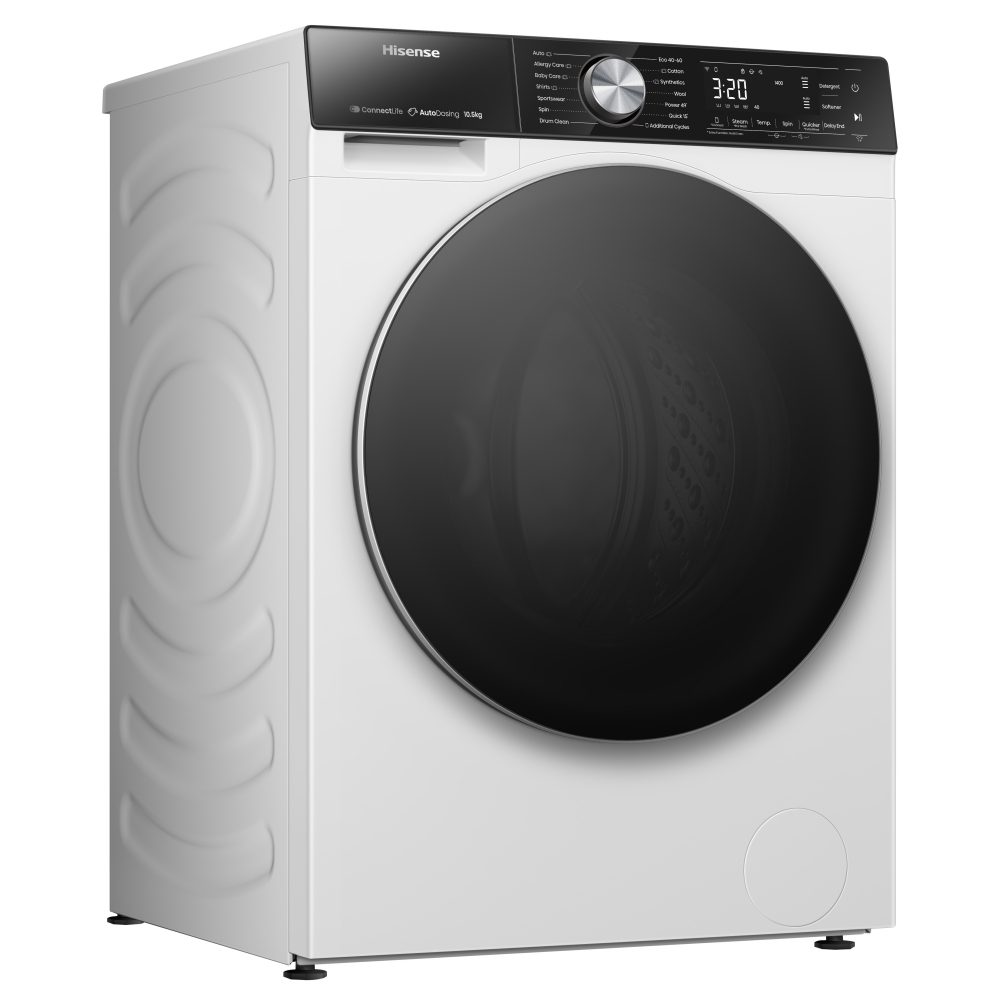 Hisense 10.5kg 5S Series Autodose WiFi-Enabled Washing Machine 1400rpm WF5S1045BW - White Hisense 10.5kg 5S Series Autodose WiFi-Enabled Washing Machine 1400rpm WF5S1045BW - White