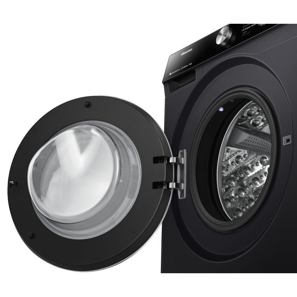 Hisense 12kg 7S Series Autodose Washing Machine 1400rpm WF7S1247BB - Black Hisense 12kg 7S Series Autodose Washing Machine 1400rpm WF7S1247BB - Black