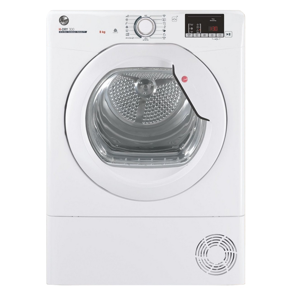 Hoover HLEC8DG 8kg Condenser Dryer in White B Rated Sensor NFC