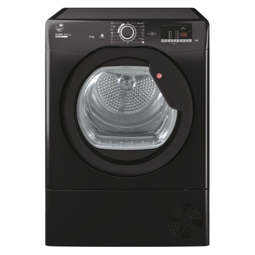 Hoover  9kg Condenser Dryer HLE C9DGB-80 - Black