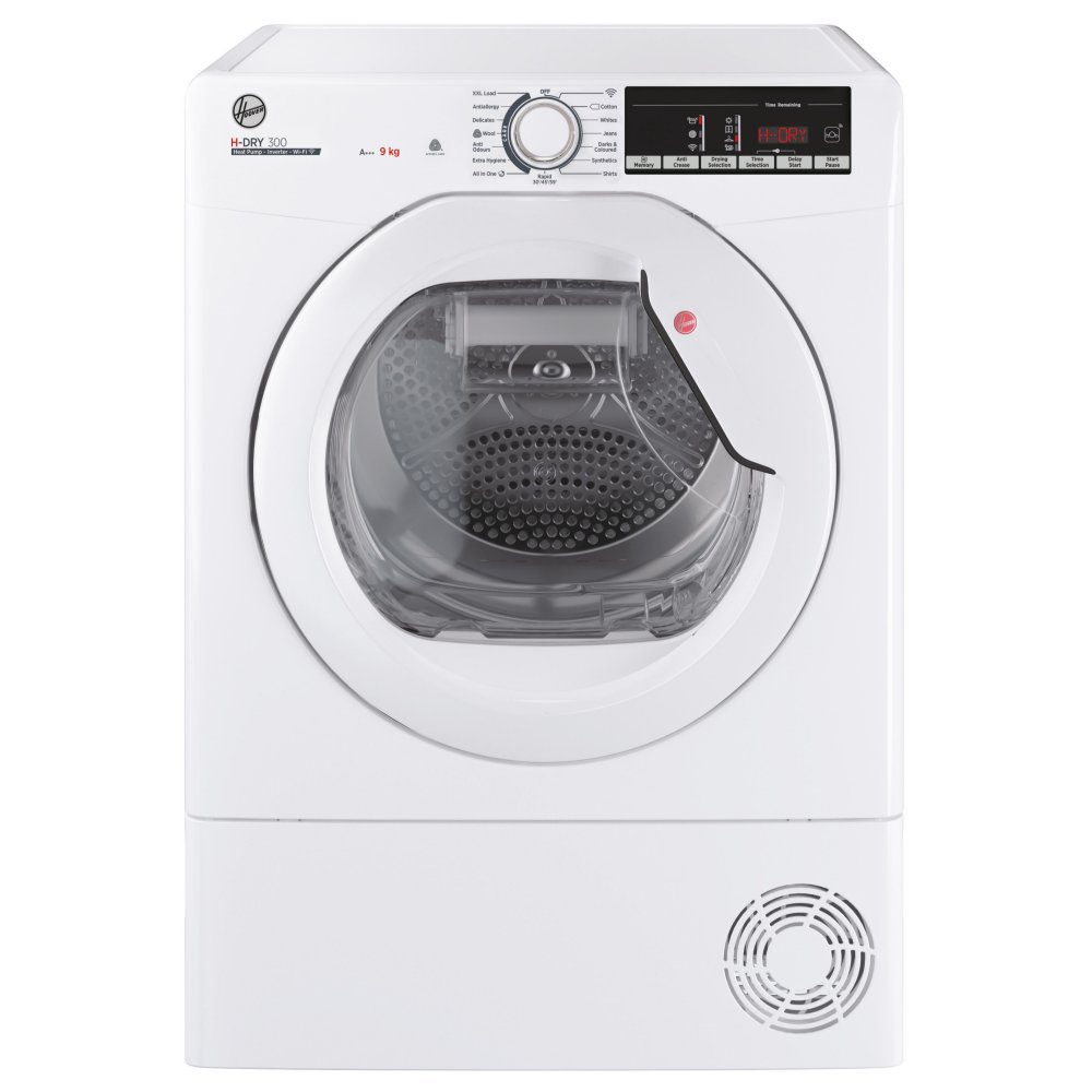 Hoover  9kg Heat Pump Condenser Dryer HLE H9A3TE - White