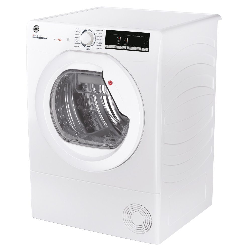 Hoover 9kg Heat Pump Condenser Dryer HLE H9A3TE - White Hoover 9kg Heat Pump Condenser Dryer HLE H9A3TE - White