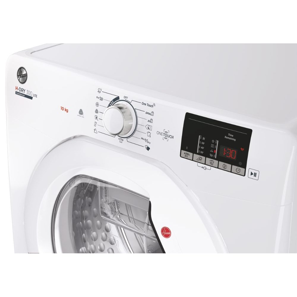 Hoover 10kg Condenser Tumble Dryer HLE C10DE-80 - White - Image 4
