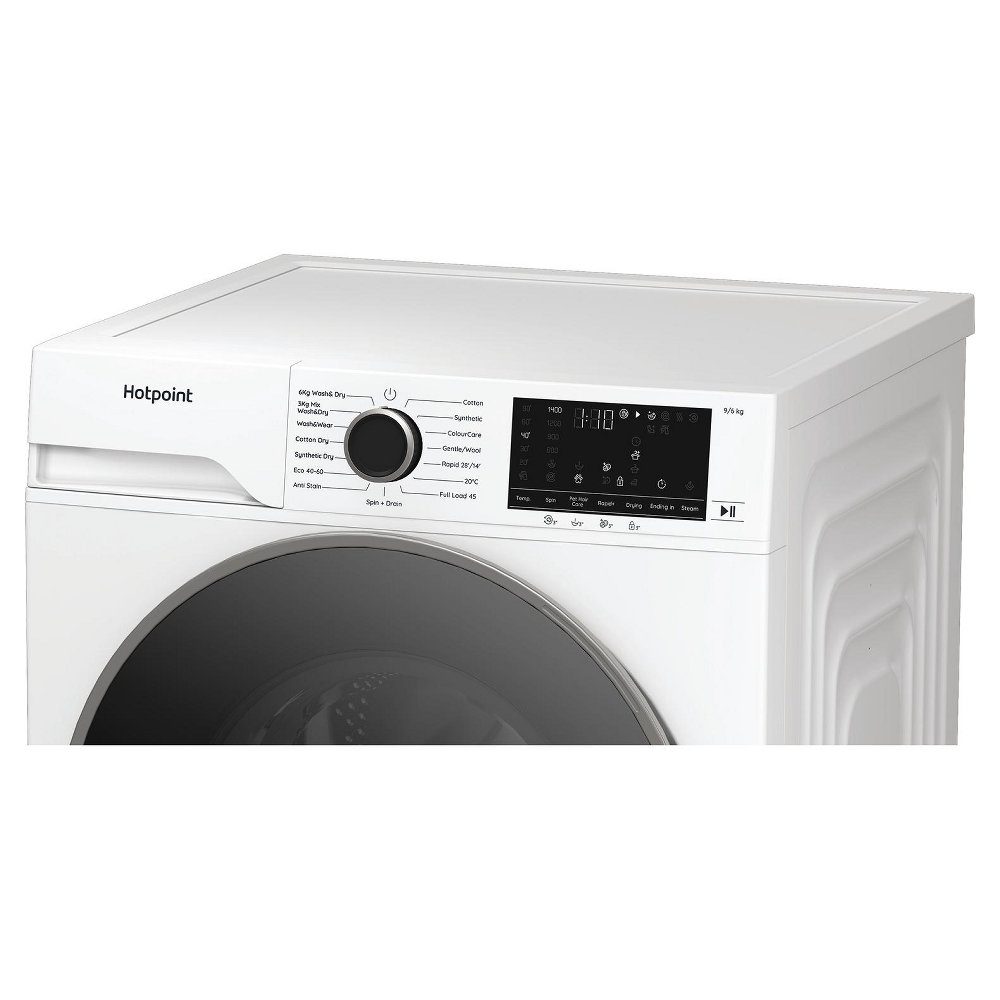 Hotpoint 9kg/6kg Anti-Stain Washer Dryer HBD9681ANTSTAIN - White Hotpoint 9kg/6kg Anti-Stain Washer Dryer HBD9681ANTSTAIN - White