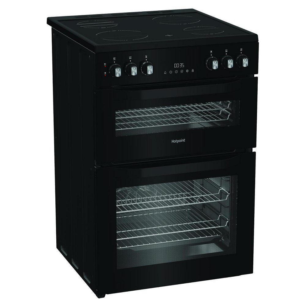 Hotpoint 60cm Freestanding Electric Ceramic Cooker HDE6VDC2B1 - Black Hotpoint 60cm Freestanding Electric Ceramic Cooker HDE6VDC2B1 - Black