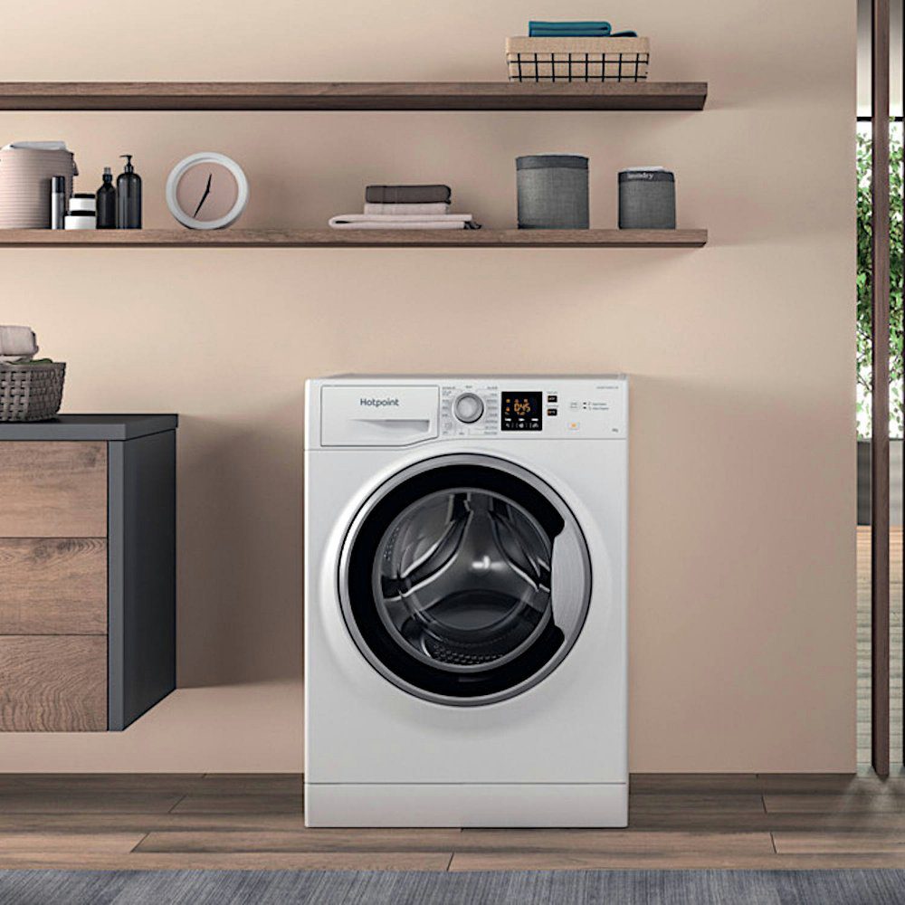 Hotpoint 8kg Washing Machine 1400rpm NSWE846WSUK - White Hotpoint 8kg Washing Machine 1400rpm NSWE846WSUK - White