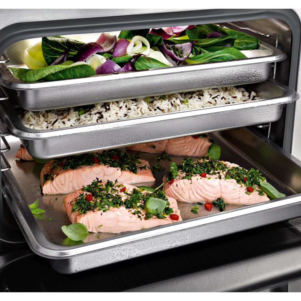 Miele ContourLine Compact Steam Oven & Microwave DGM7340 - Stainless Steel Miele ContourLine Compact Steam Oven & Microwave DGM7340 - Stainless Steel