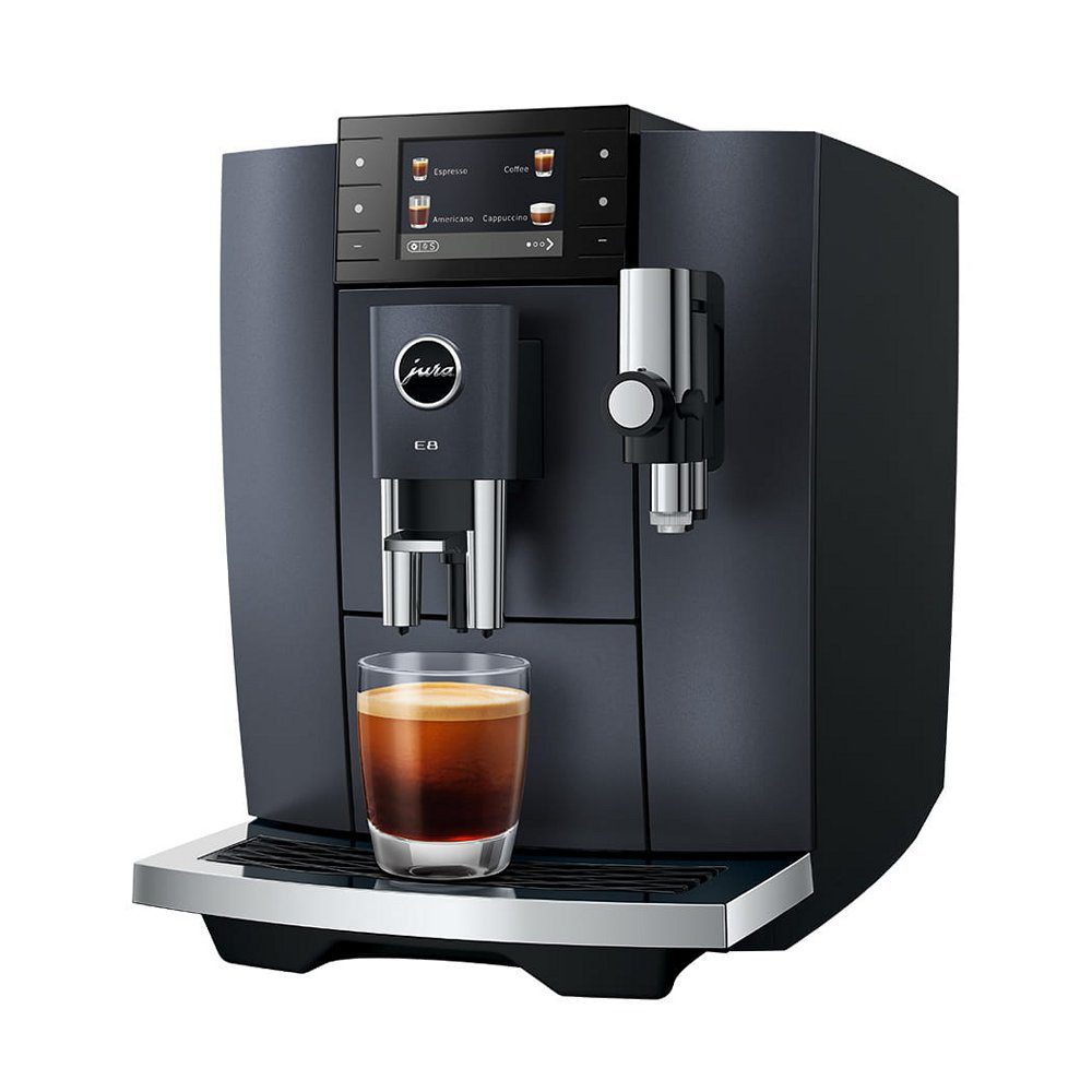 Jura E8 Cosmic Black Freestanding Fully Automatic Coffee Machine 15749 - Black