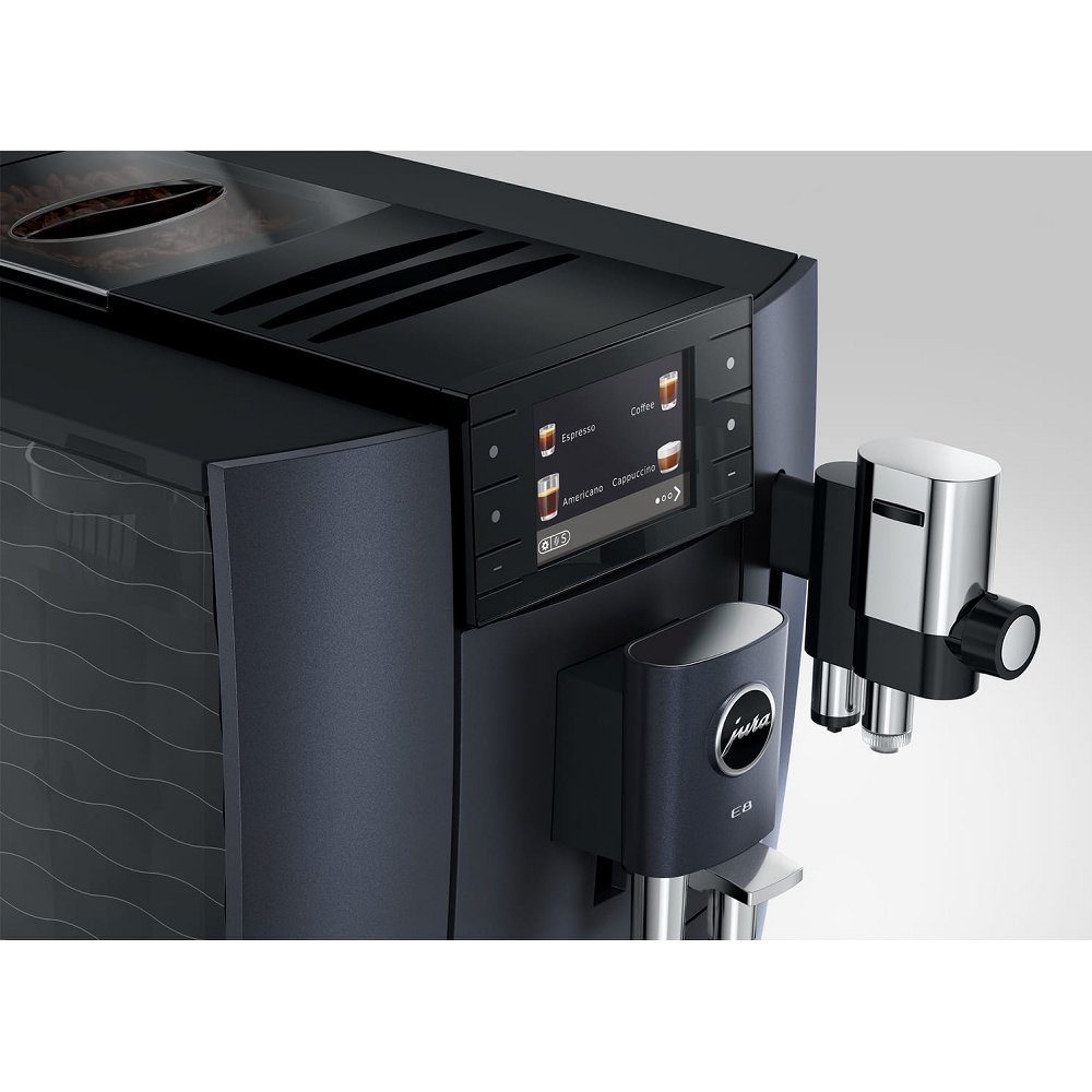 Jura E8 Cosmic Black Freestanding Fully Automatic Coffee Machine 15749 - Black Jura E8 Cosmic Black Freestanding Fully Automatic Coffee Machine 15749 - Black