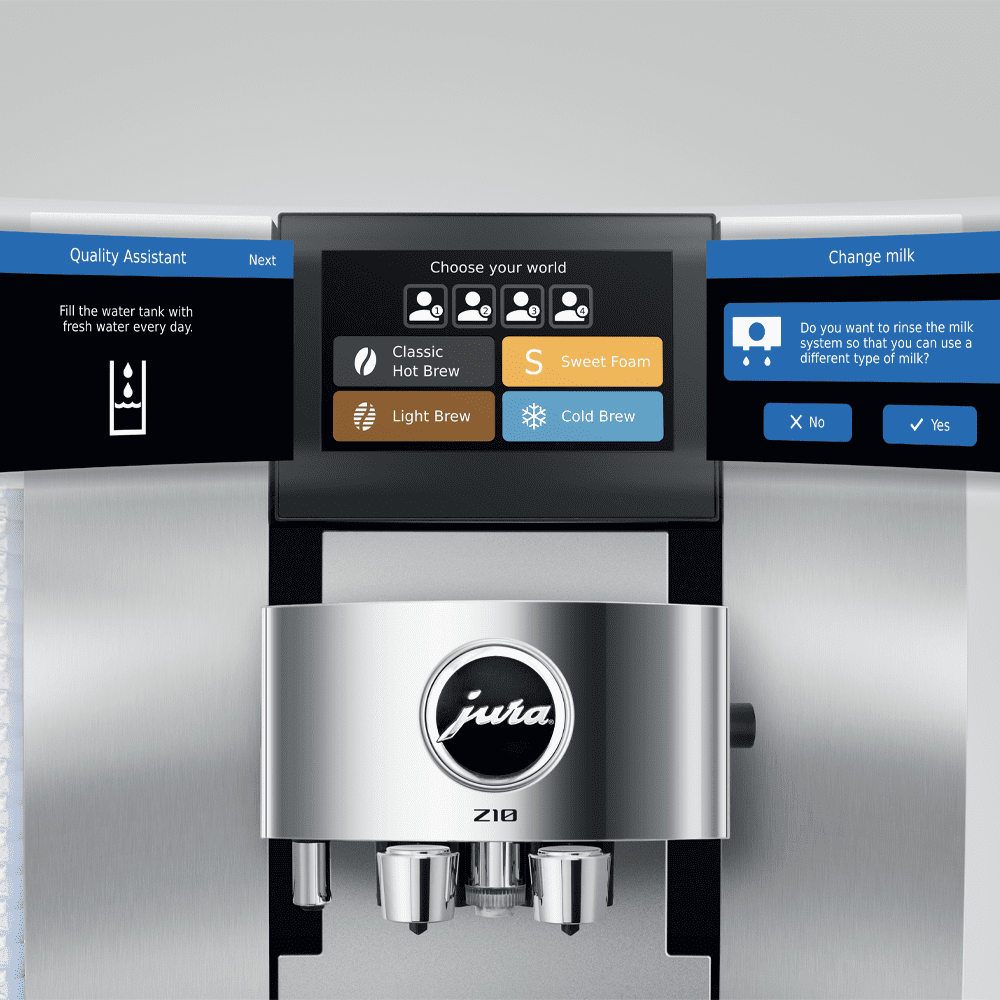 Jura Z10 Aluminium White 15360 Freestanding Fully Automatic Coffee Machine 15360 - Aluminium Jura Z10 Aluminium White 15360 Freestanding Fully Automatic Coffee Machine 15360 - Aluminium