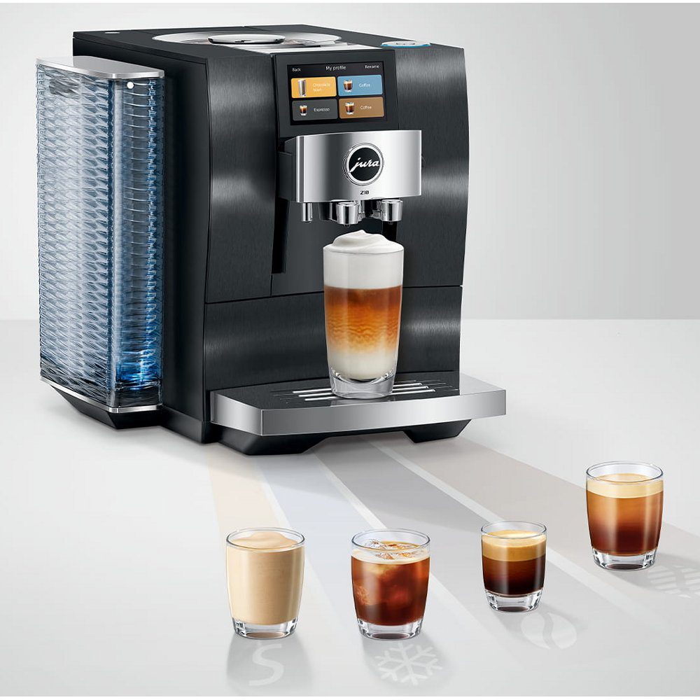 Jura Z10 Aluminium Black Freestanding Fully Automatic Coffee Machine 15703 - Black Jura Z10 Aluminium Black Freestanding Fully Automatic Coffee Machine 15703 - Black