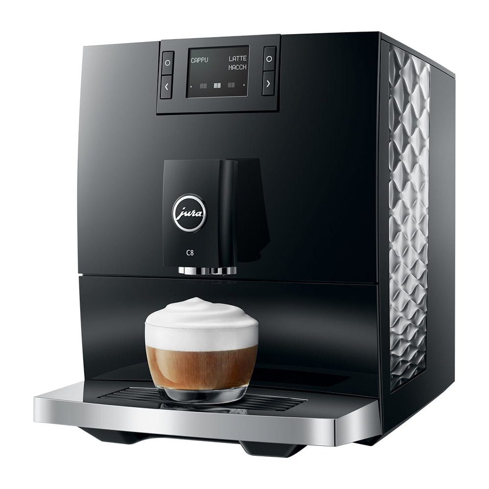 Jura C8 Piano Black Freestanding Fully Automatic Coffee Machine 15690 - Black