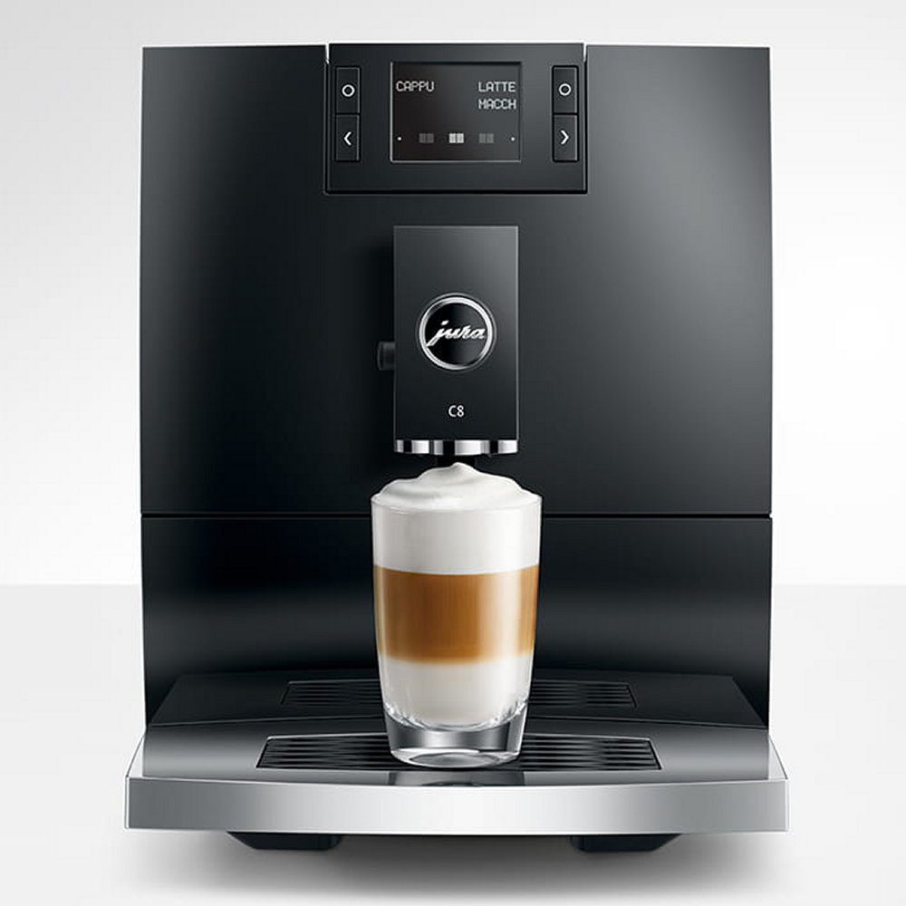 Jura C8 Piano Black Freestanding Fully Automatic Coffee Machine 15690 - Black Jura C8 Piano Black Freestanding Fully Automatic Coffee Machine 15690 - Black