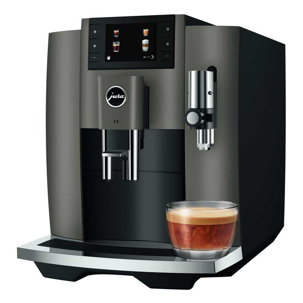 Jura  15583 Freestanding Fully Automatic Coffee Machine E8 DARK INOX - Dark Inox