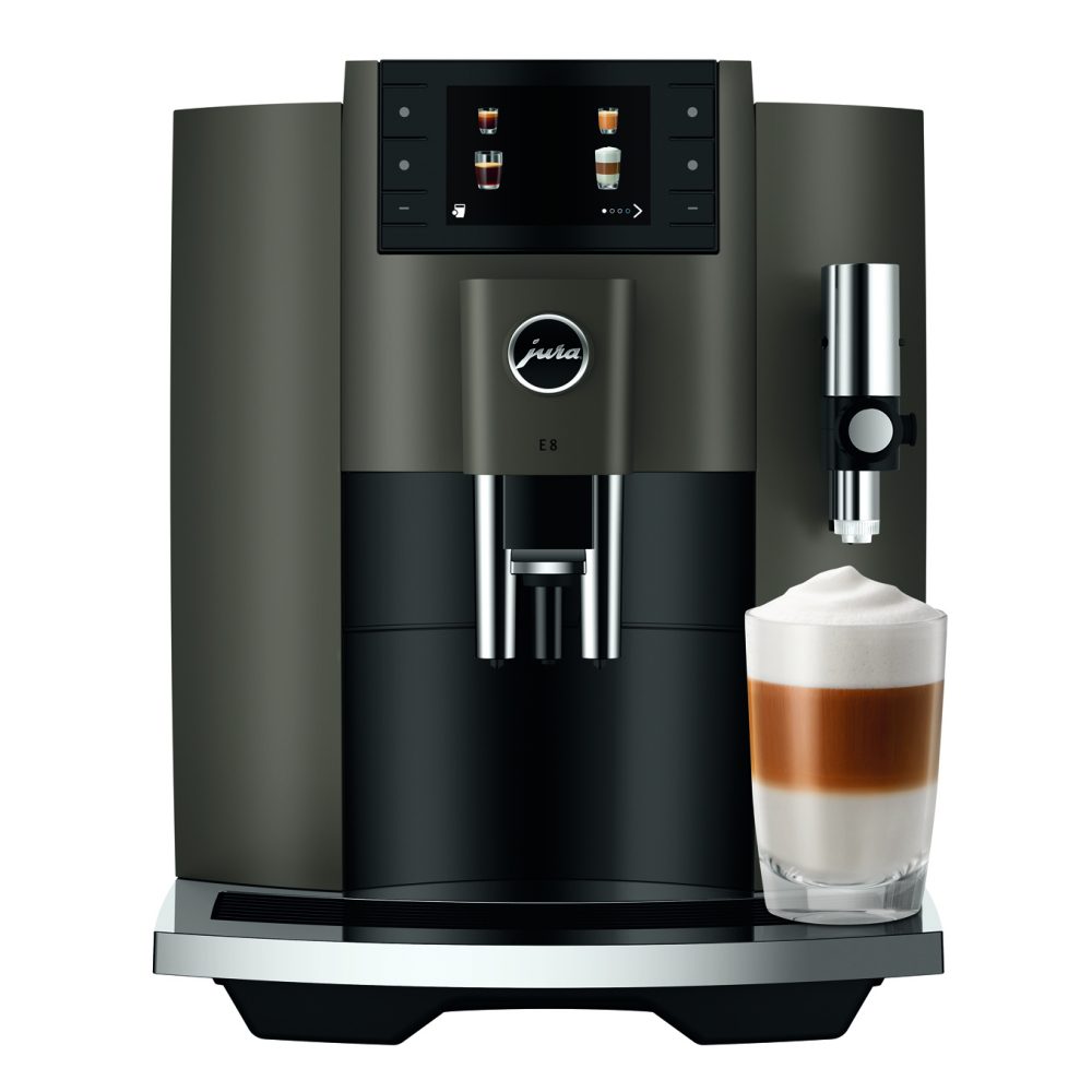 Jura 15583 Freestanding Fully Automatic Coffee Machine E8 DARK INOX - Dark Inox Jura 15583 Freestanding Fully Automatic Coffee Machine E8 DARK INOX - Dark Inox