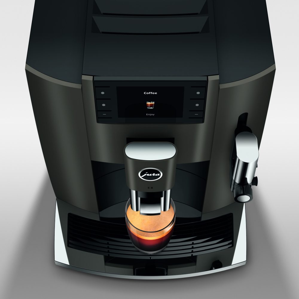 Jura 15583 Freestanding Fully Automatic Coffee Machine E8 DARK INOX - Dark Inox Jura 15583 Freestanding Fully Automatic Coffee Machine E8 DARK INOX - Dark Inox