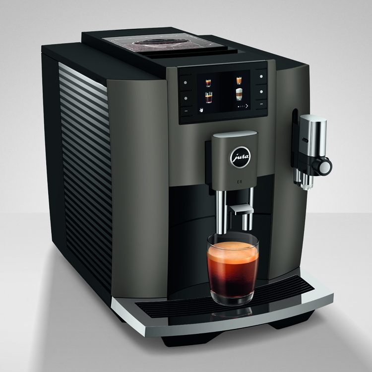 Jura 15583 Freestanding Fully Automatic Coffee Machine E8 DARK INOX - Dark Inox Jura 15583 Freestanding Fully Automatic Coffee Machine E8 DARK INOX - Dark Inox